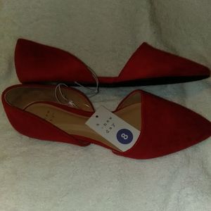 Brand new red flats